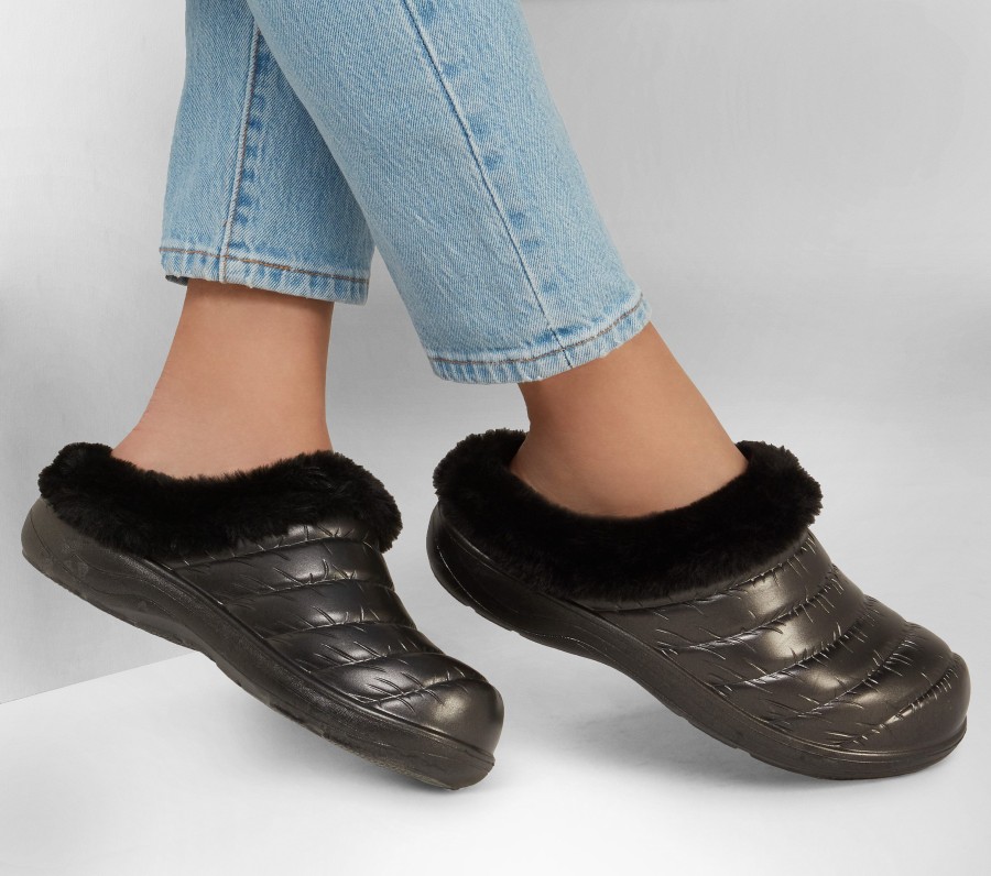 SKECHERS Foamies: Cozy Camper - Glamping Black Slippers