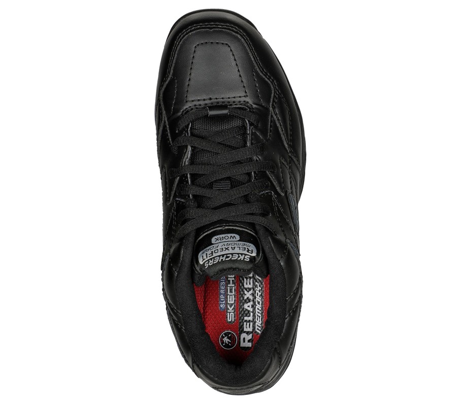 SKECHERS Work Relaxed Fit: Felton - Albie Sr Black Work & Safety