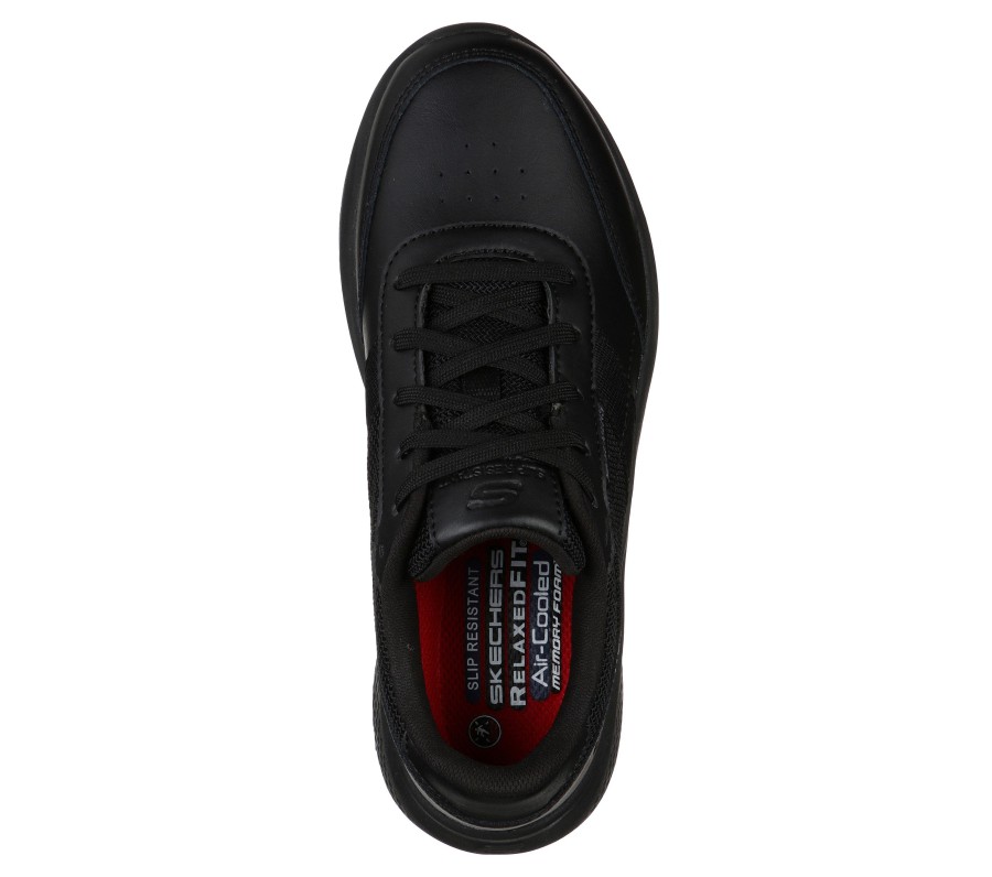 SKECHERS Work Relaxed Fit: Elloree - Bluffton Sr Black Work & Safety