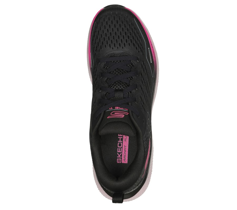 SKECHERS Go Run Ride 11 Black / Pink Lace Up