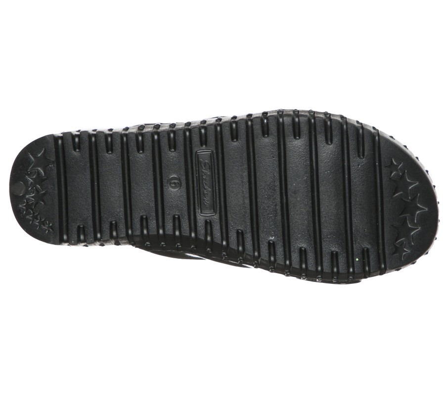 SKECHERS Foamies: Sepulveda Blvd - So Sweet Black Sandals