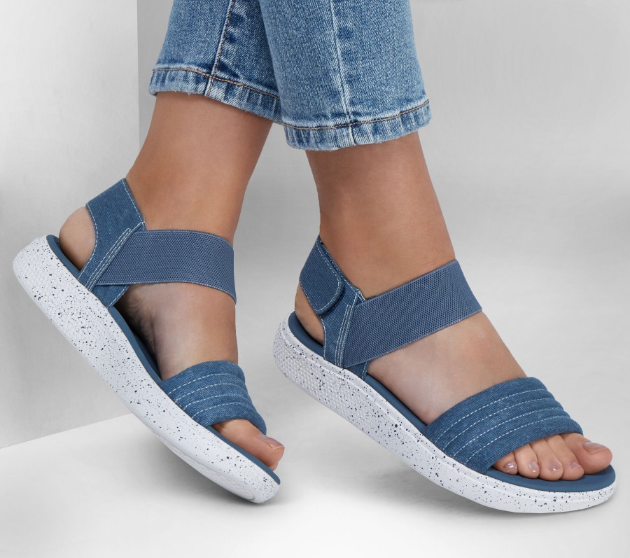 SKECHERS Bobs Summer Skipper - Optical Chill Navy Sandals