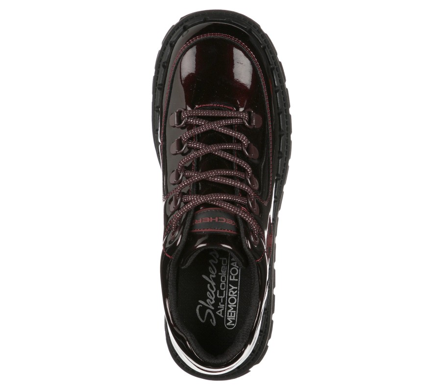 SKECHERS Jammers - Cool Block Burgundy Lace Up