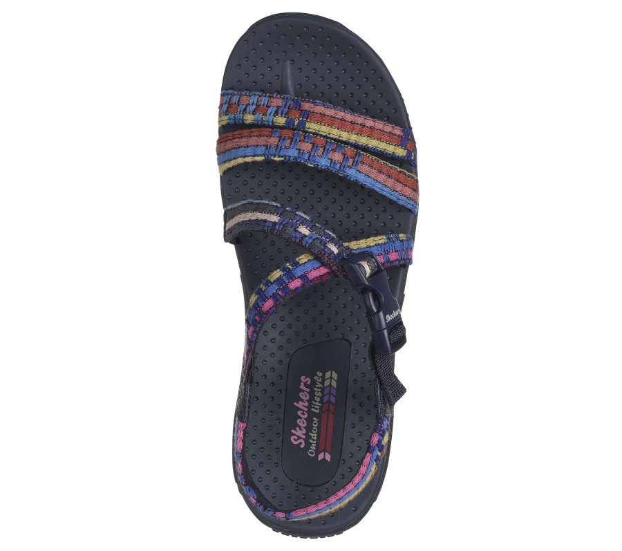 SKECHERS Reggae - Sew Me Navy / Multi Sandals