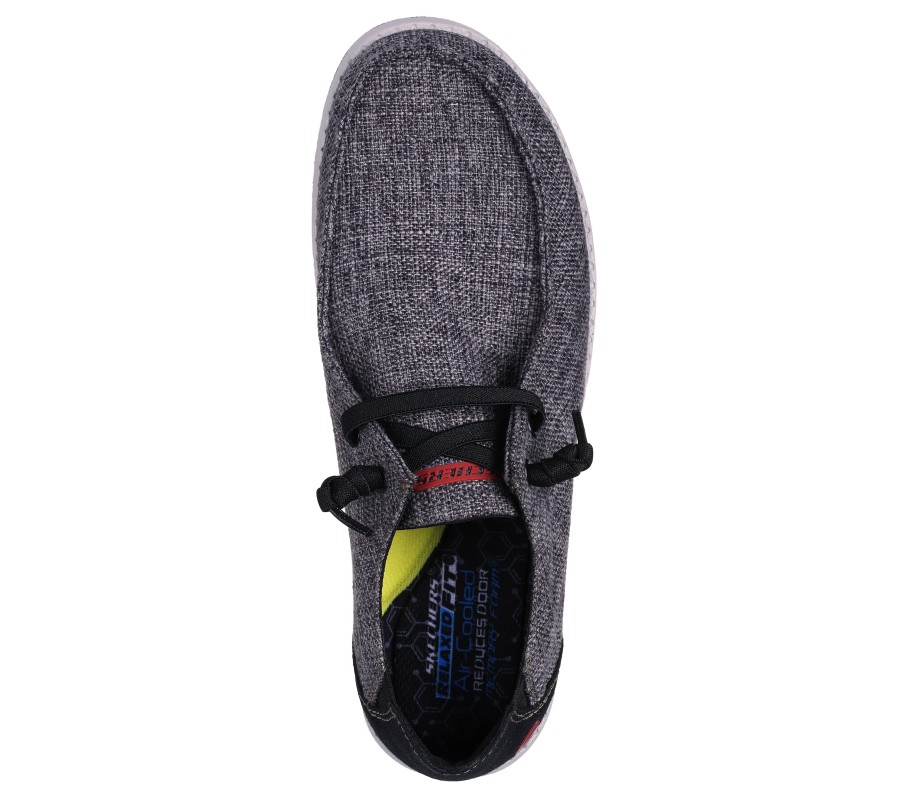 SKECHERS Relaxed Fit: Melson - Nela Black Slip-Ons