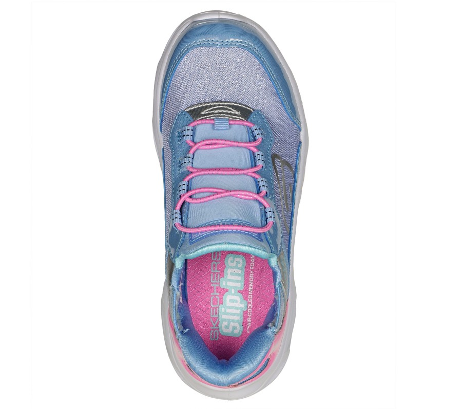 SKECHERS Skechers Slip-Ins: Flex Glide Blue / Pink Slip-Ons