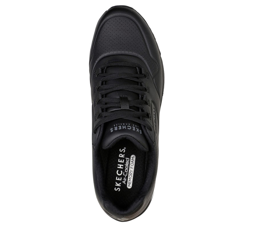 SKECHERS Uno 2 Black Athletic Sneakers