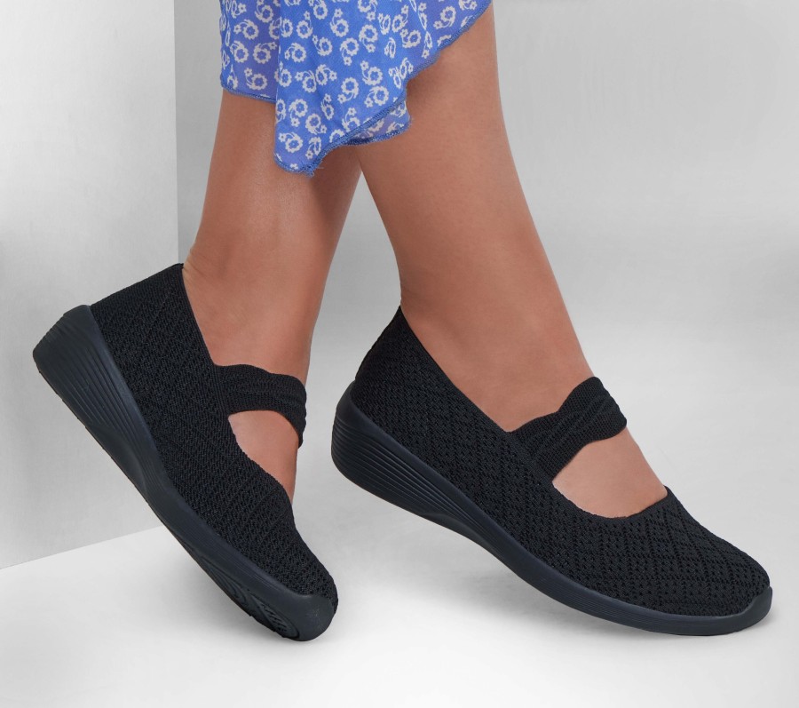 SKECHERS Arya - That'S Sweet Black Slip-Ons