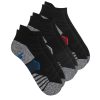 SKECHERS 3 Pack Low Cut Extra Terry Socks Black Accessories