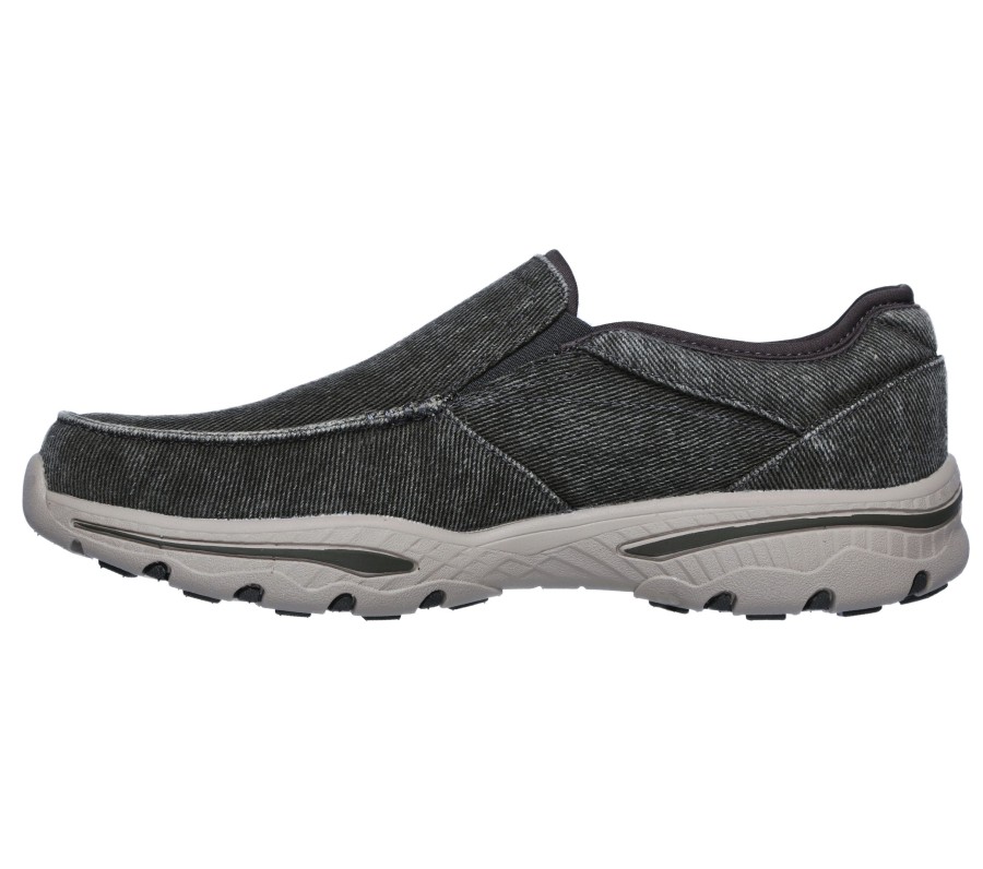 SKECHERS Relaxed Fit: Creston - Moseco Charcoal Slip-Ons