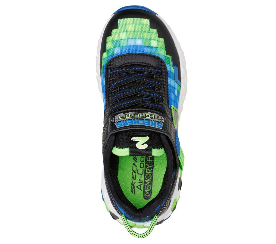 SKECHERS Mega-Craft 2.0 Black / Lime Casual Sneakers