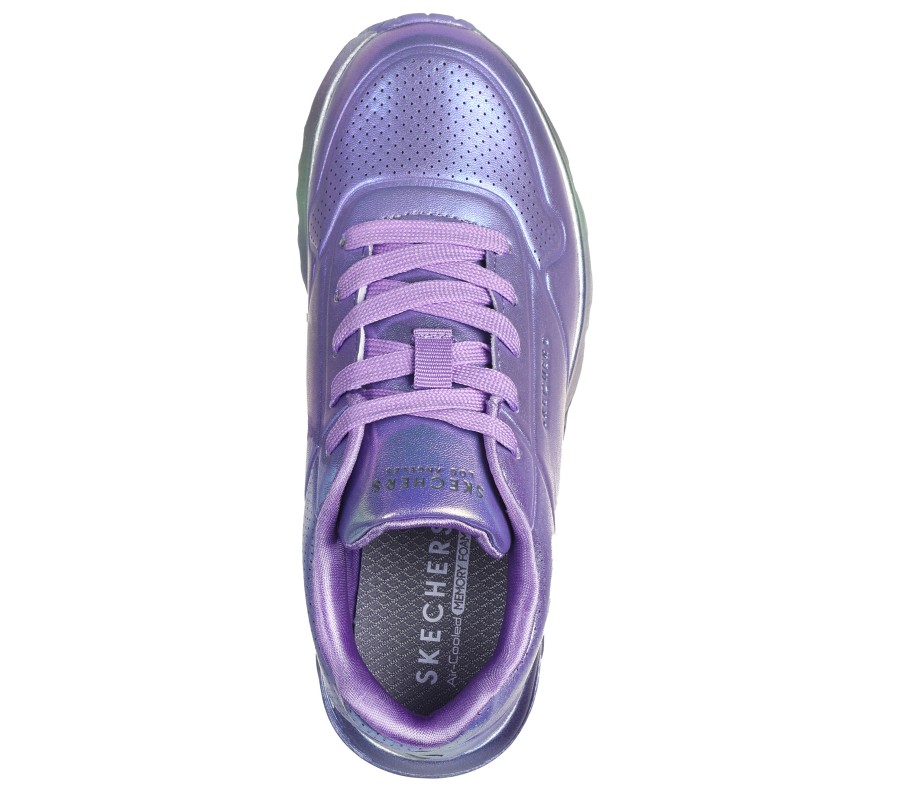 SKECHERS Uno Lite - Metallic Moves Purple / Multi Lace Up