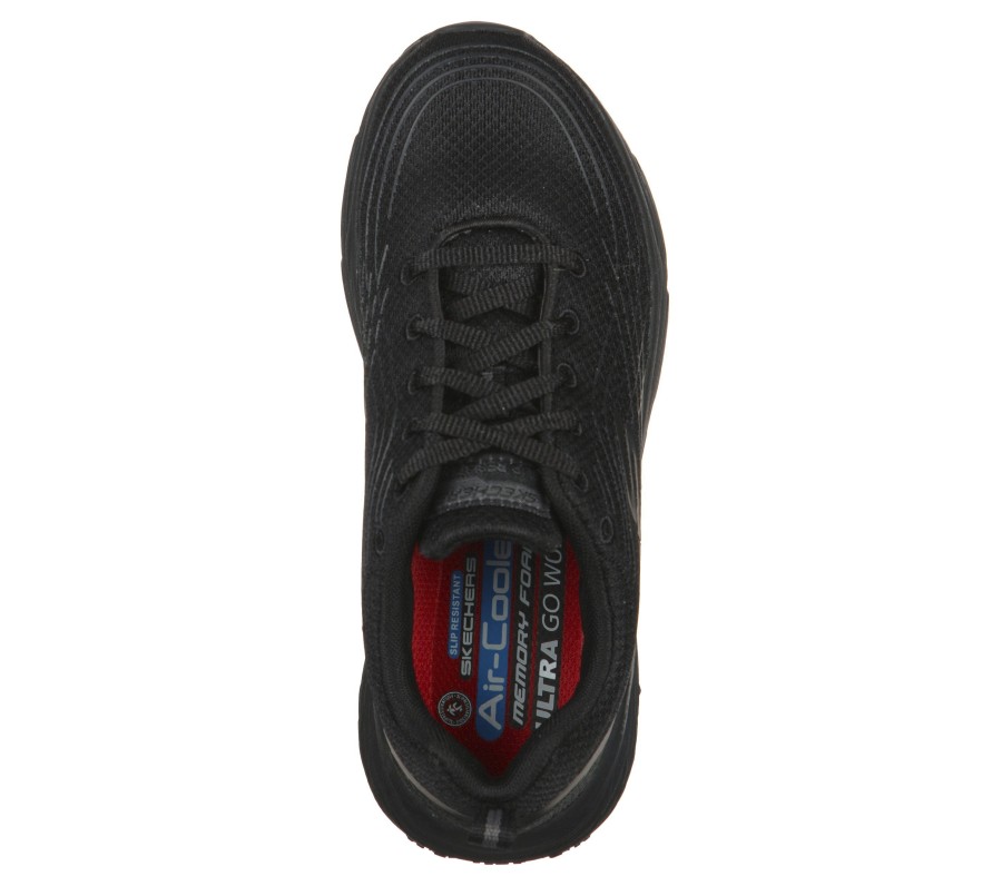 SKECHERS Work Relaxed Fit: Max Cushioning Elite Sr Black Work & Safety