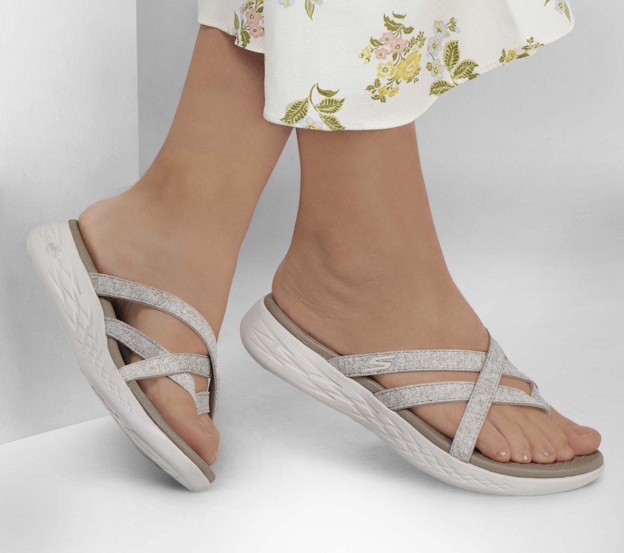 SKECHERS Skechers On The Go 600 - Dainty Taupe Sandals