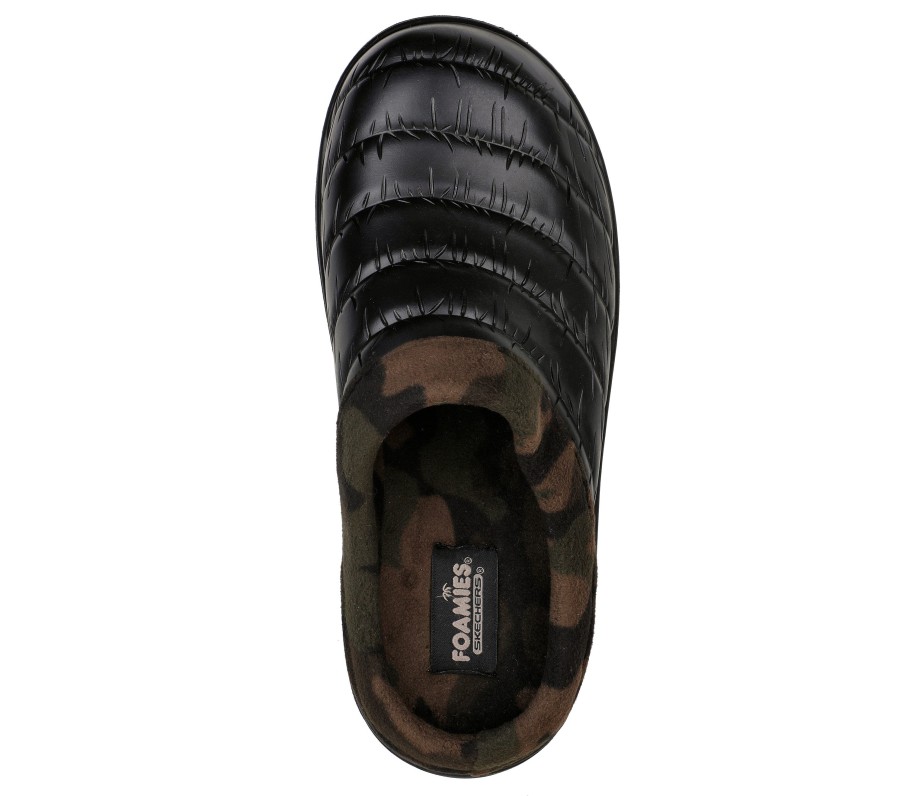 SKECHERS Foamies: Cozy Camper Lined - Mellow Vibe Black / Multi Slippers