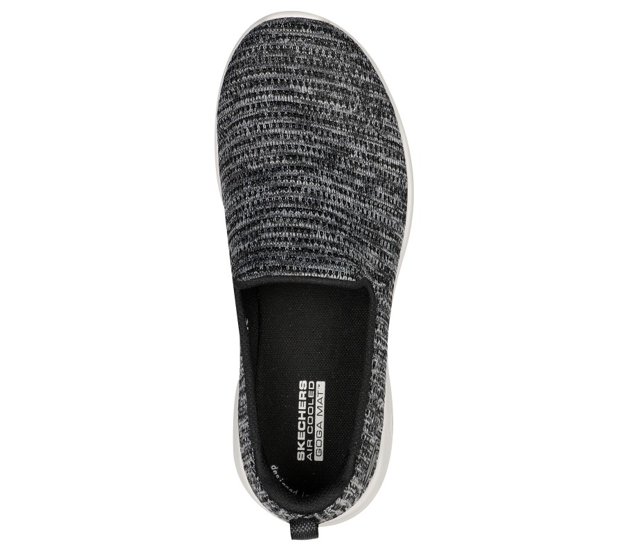 SKECHERS Skechers Go Walk Joy - Everly Black / Gray Slip-Ons