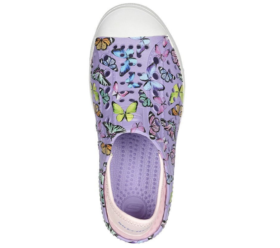 SKECHERS Foamies: Guzman Steps - Butterfly Lavender / Pink Slip-Ons