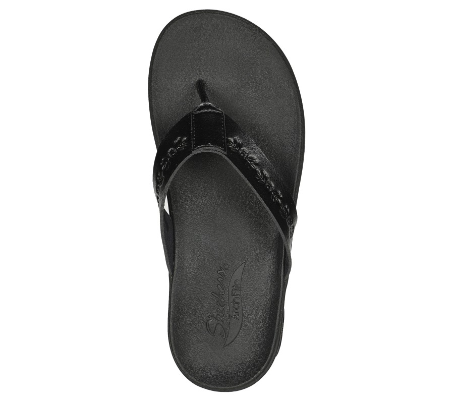 SKECHERS Arch Fit Maui - Island Hopper Black Sandals