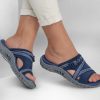 SKECHERS Reggae - Slide Thru Navy Sandals