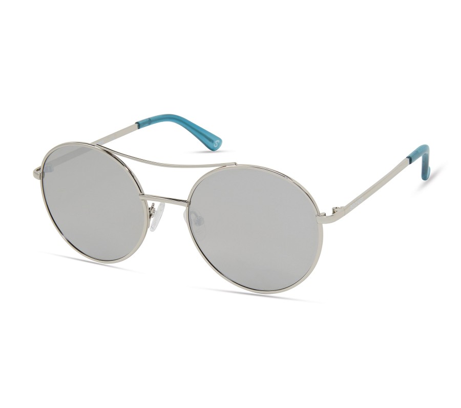 SKECHERS Round Metal Sunglasses Silver Accessories