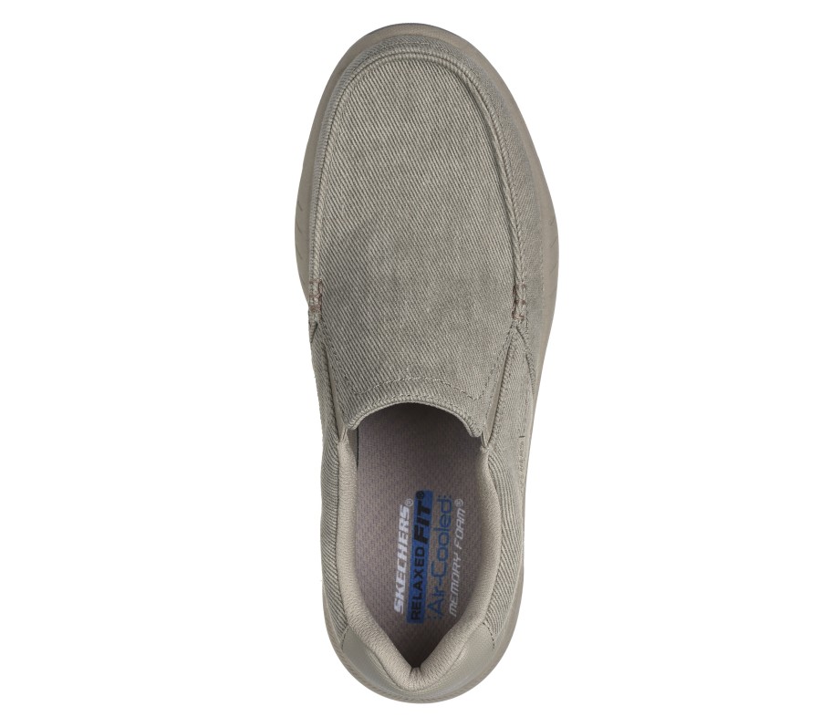 SKECHERS Relaxed Fit: Cohagen - Vierra Taupe Slip-Ons