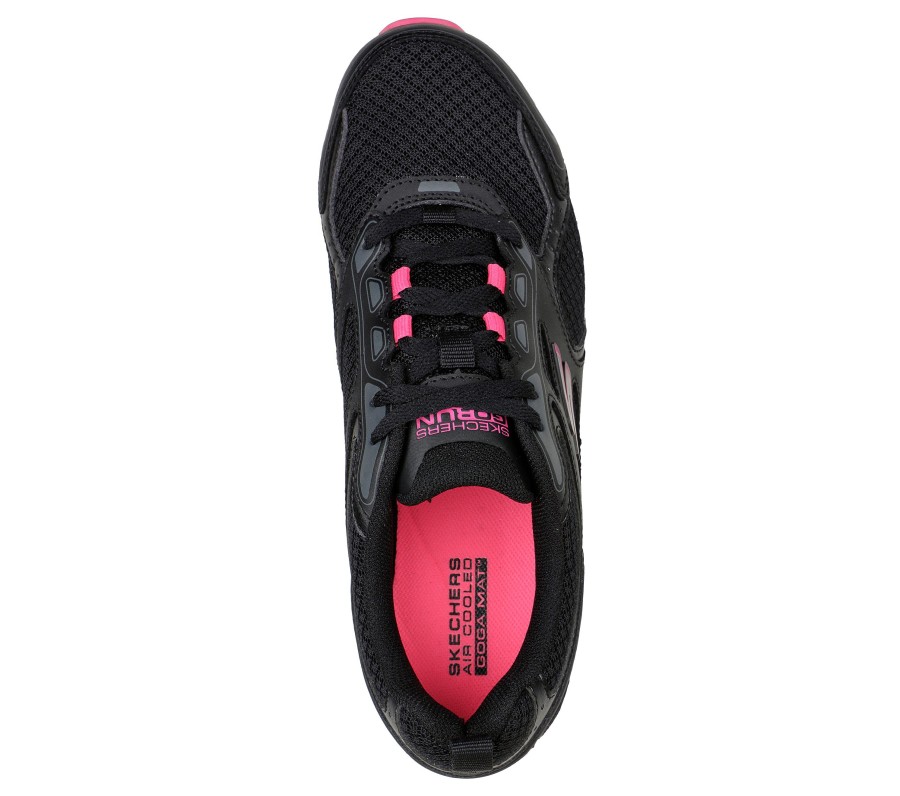 SKECHERS Skechers Go Run Consistent Black / Pink Lace Up