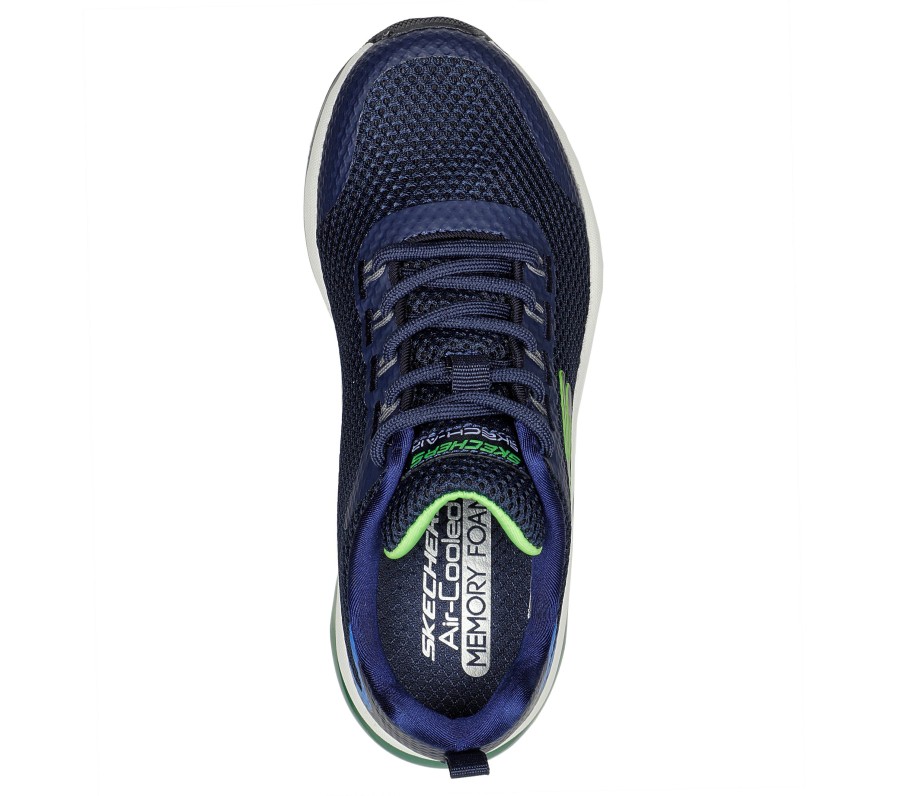 SKECHERS Skech-Air Element 2.0 - Lomarc Navy / Lime Lace Up