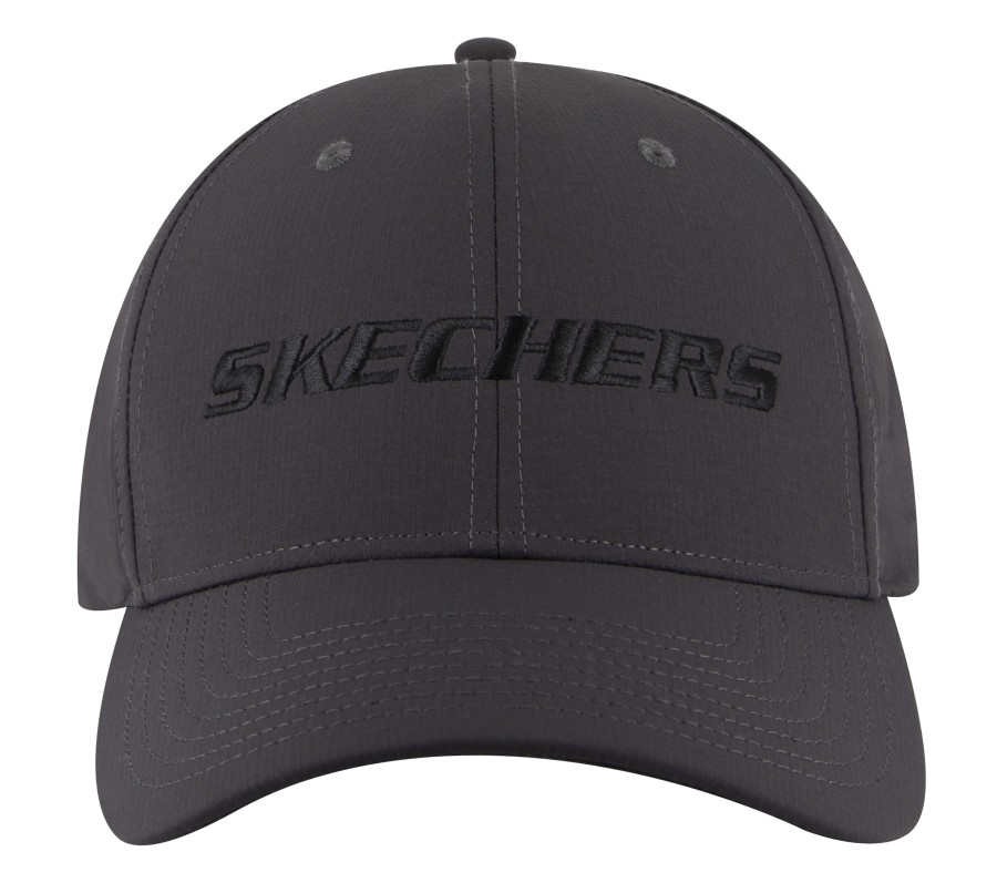 SKECHERS Tearstop Snapback Hat Black / Charcoal Accessories