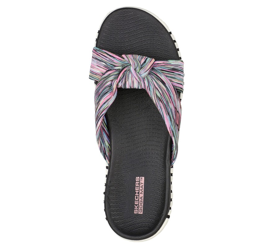 SKECHERS Go Walk Smart Sandal - Elated Black / Multi Sandals