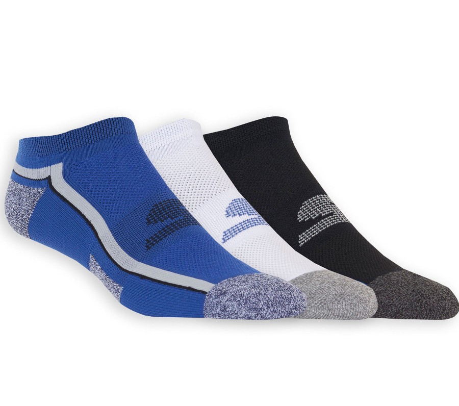 SKECHERS 3 Pack Low Cut Athletic Socks Assorted Accessories