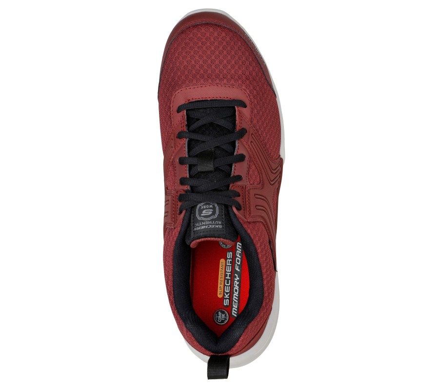 SKECHERS Work: Bomal Comp Toe Burgundy Work & Safety