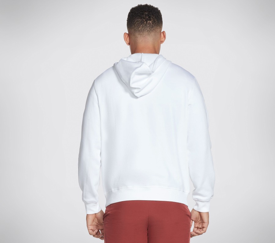 SKECHERS Skechers Golounge Apparel S Ombre Hoodie White Tops