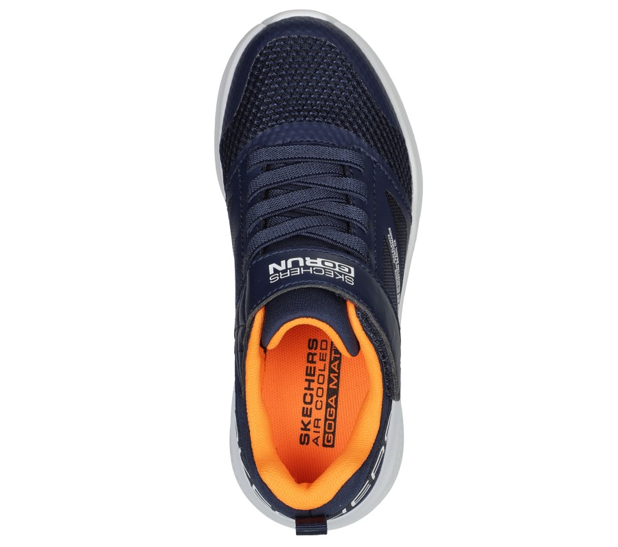 SKECHERS Go Run Elevate Navy / Orange Athletic Sneakers