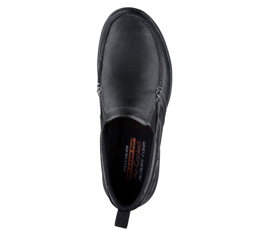 SKECHERS Relaxed Fit: Harper - Forde Black Slip-Ons