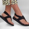 SKECHERS Meditation - Studio Kicks Black Sandals