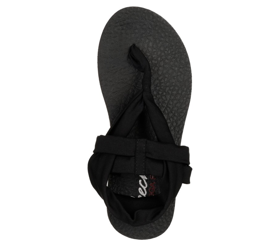 SKECHERS Meditation - Studio Kicks Black Sandals