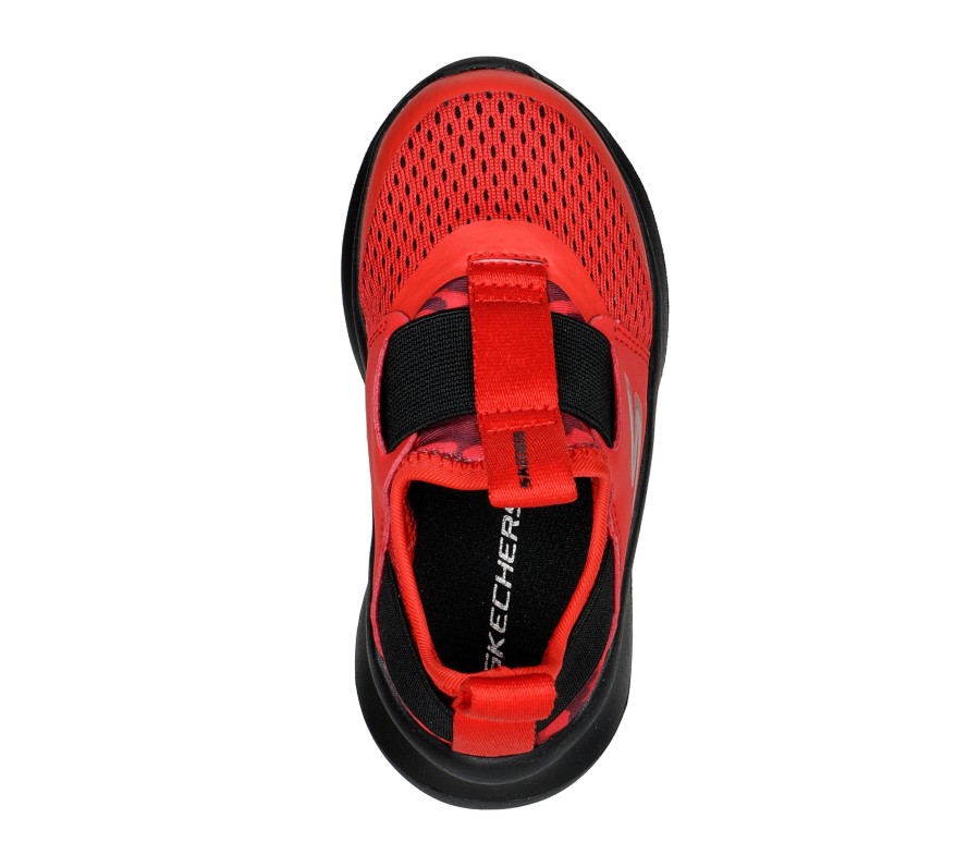 SKECHERS Skech Fast Red / Black Slip-Ons