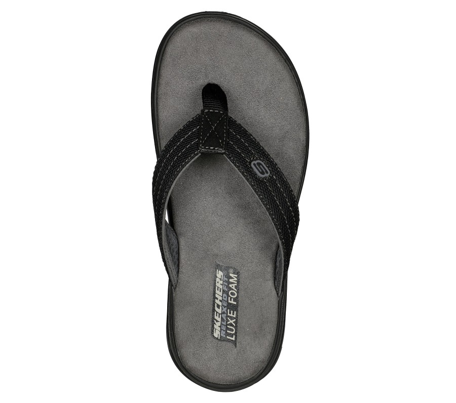 SKECHERS Relaxed Fit: Proven Sd - Baylis Black Sandals