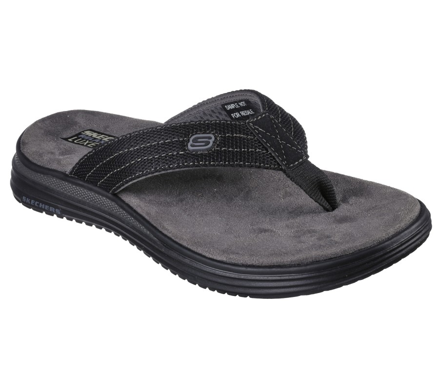 SKECHERS Relaxed Fit: Proven Sd - Baylis Black Sandals