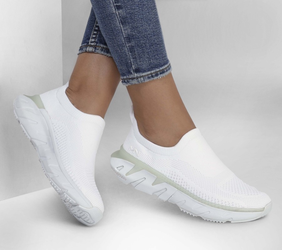 SKECHERS Ziggy - Jola White Slip-Ons