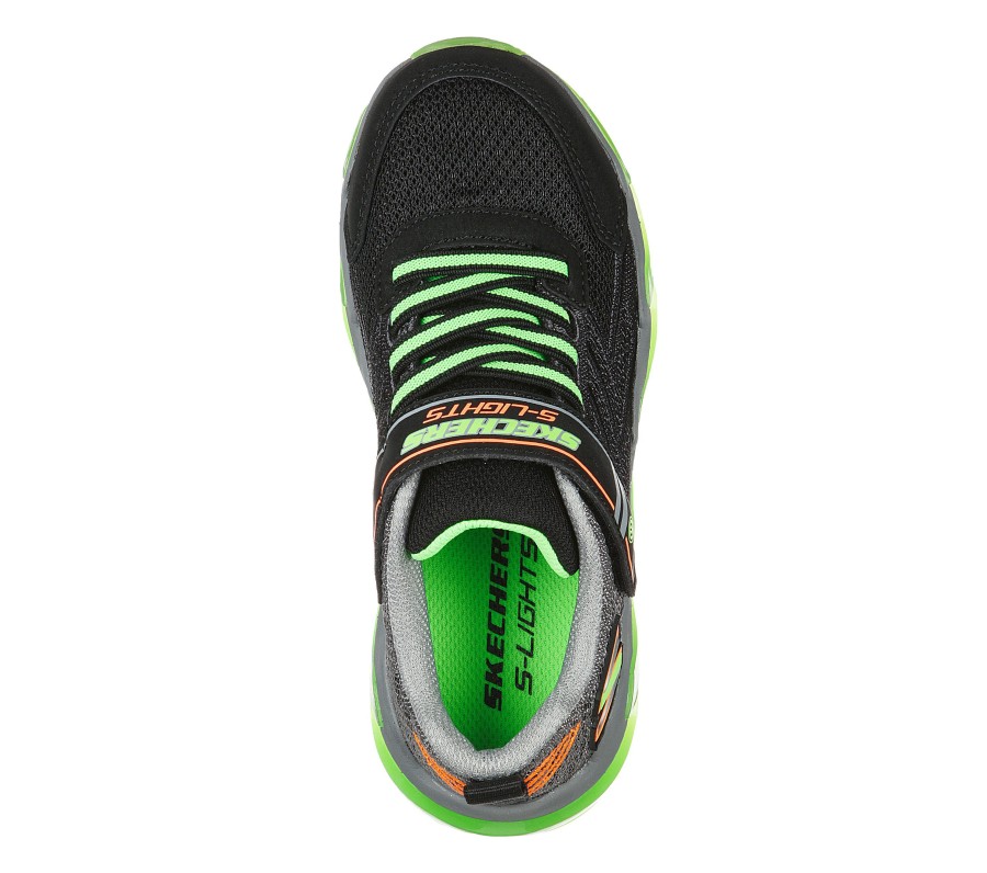 SKECHERS S Lights: Mega Surge Black / Lime Light-Up