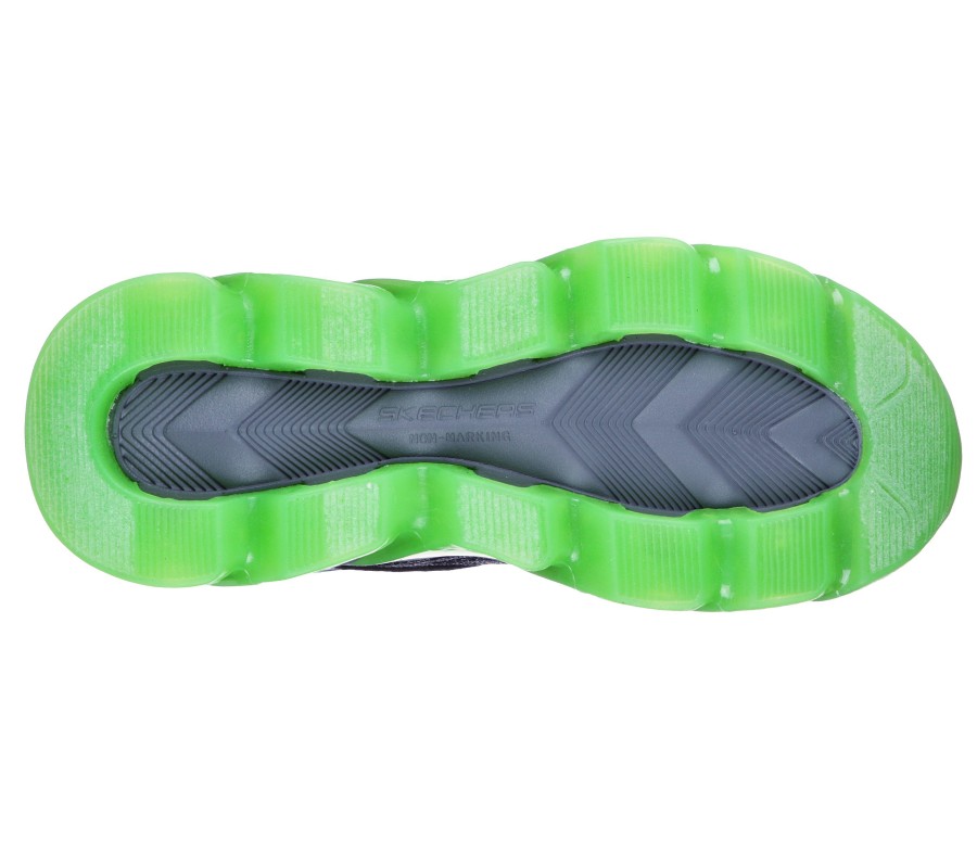 SKECHERS S Lights: Mega Surge Black / Lime Light-Up