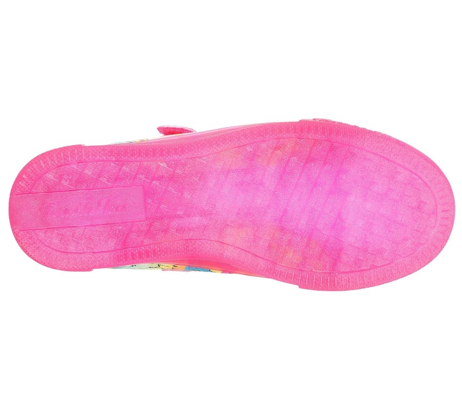 SKECHERS Twinkle Toes: Twinkle Sparks Ice - Unicorn Burst Hot Pink / Multi Light-Up