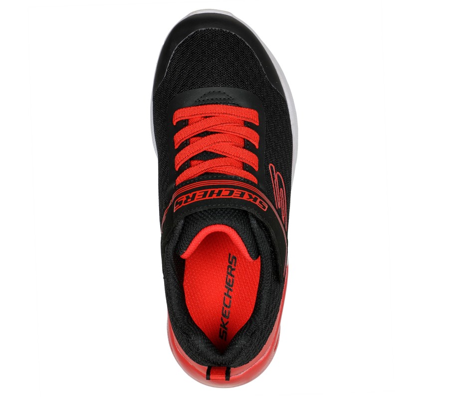 SKECHERS Microspec Max - Gorvix Black / Red Athletic Sneakers