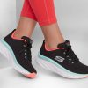 SKECHERS Relaxed Fit: D'Lux Walker - Fresh Finesse Black / Mint Lace Up