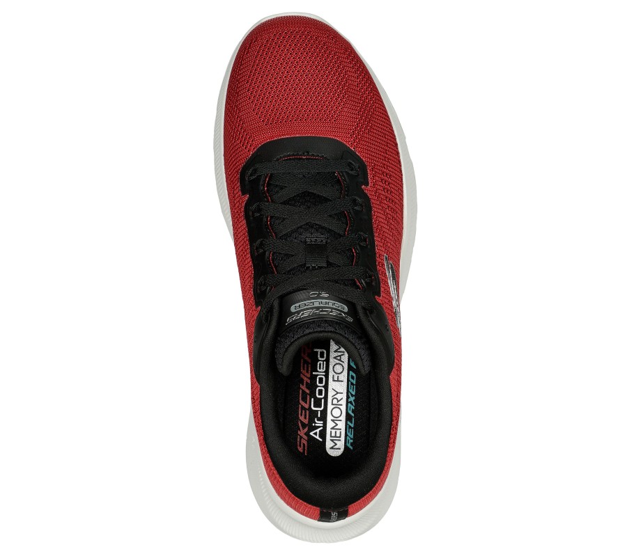 SKECHERS Relaxed Fit: Equalizer 5.0 - New Interval Red / Black Athletic Sneakers