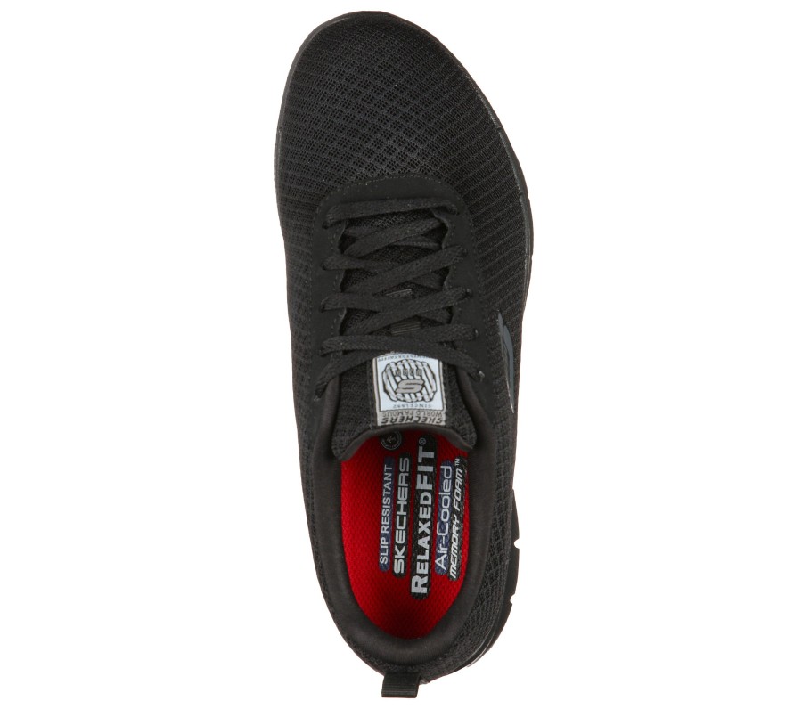 SKECHERS Work Relaxed Fit: Ghenter - Bronaugh Sr Black Work & Safety