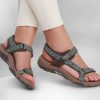 SKECHERS Arch Fit Reggae - Grounded Chocolate / Teal Sandals