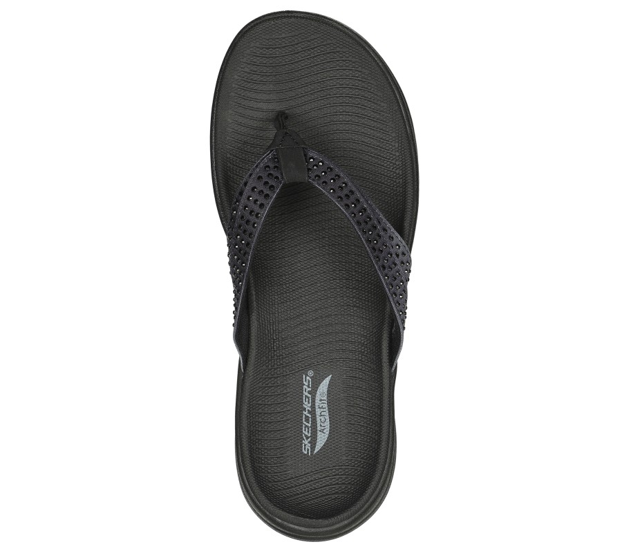 SKECHERS Arch Fit Radiance - Mesmerize Black / Gray Sandals