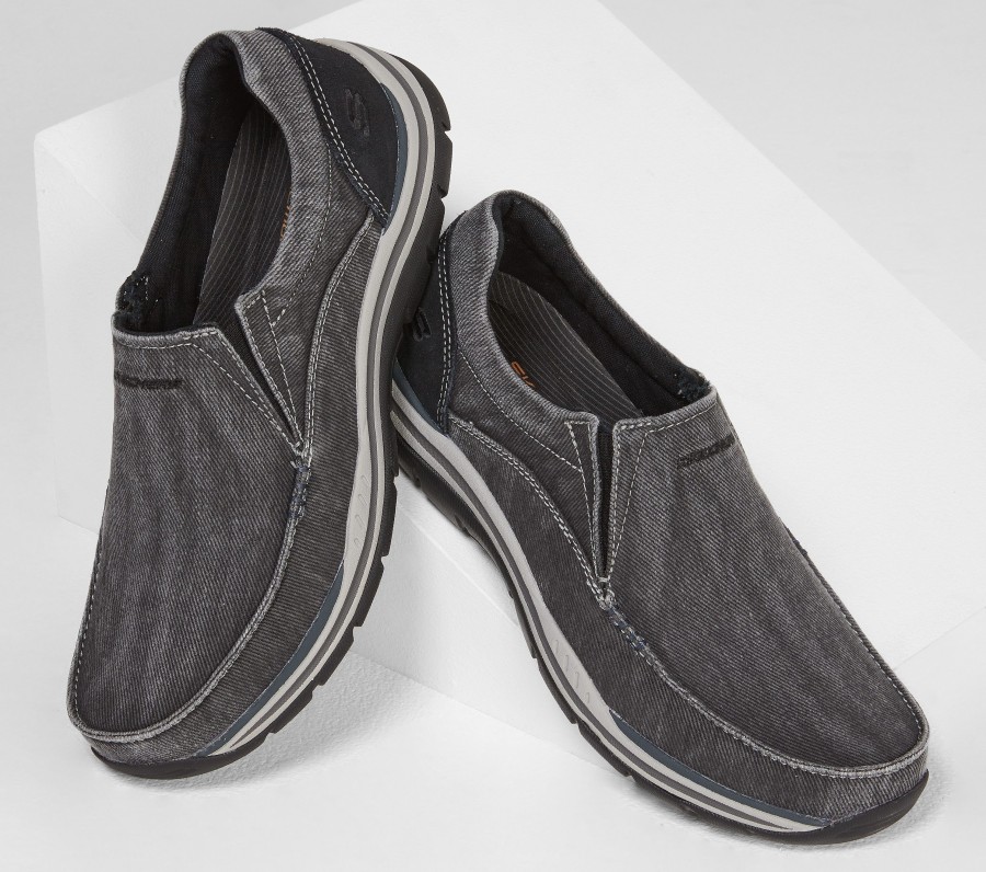 SKECHERS Relaxed Fit: Expected - Avillo Black Slip-Ons